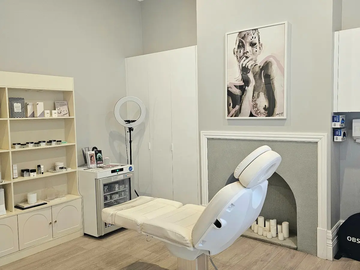 Consulting suite configured for aesthetic treatment services